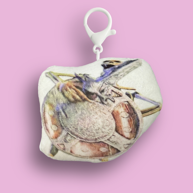 Keychain with speaker Skeleton with shield