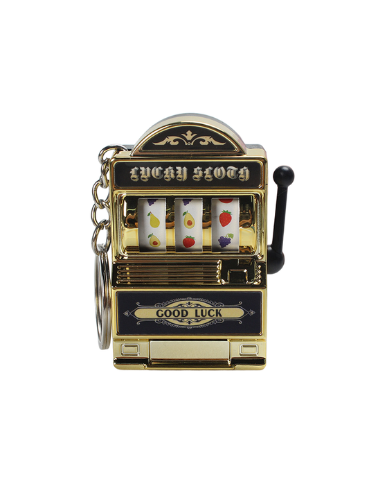 Mini Slot Machine Keychain Gold