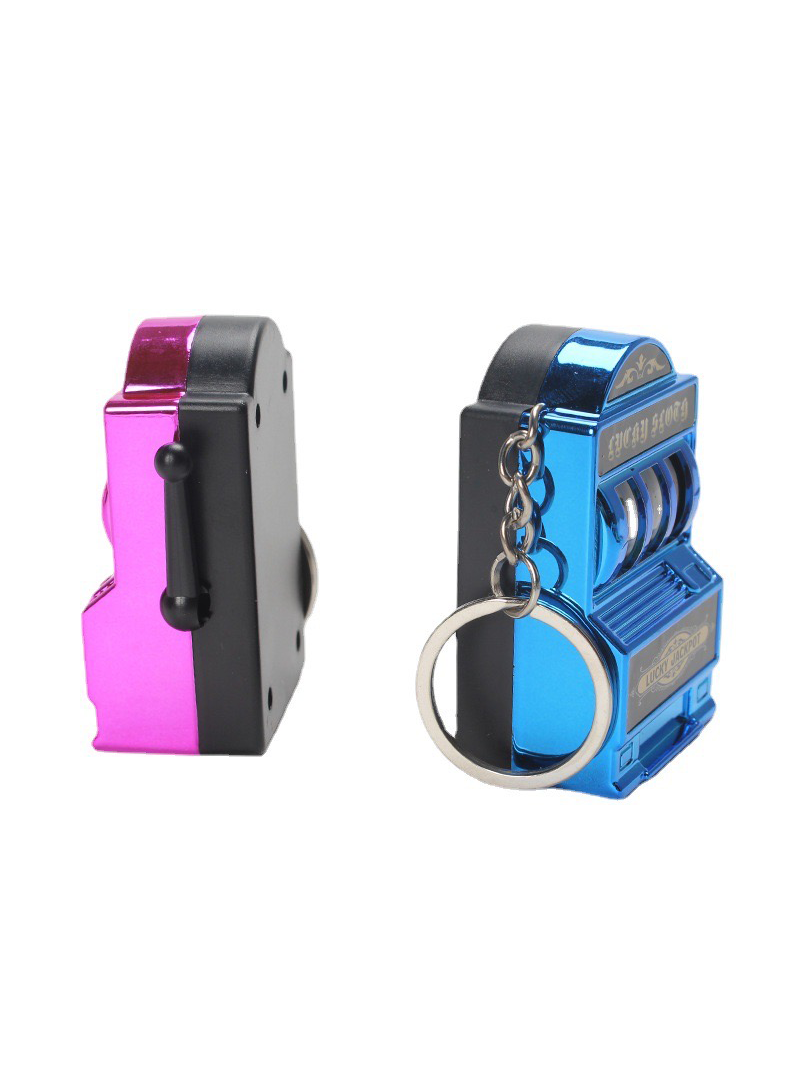 Mini Slot Machine Keychains Set