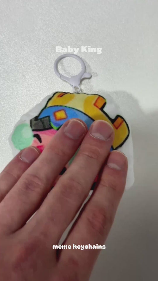 Keychain with speaker Clash Royale Baby King