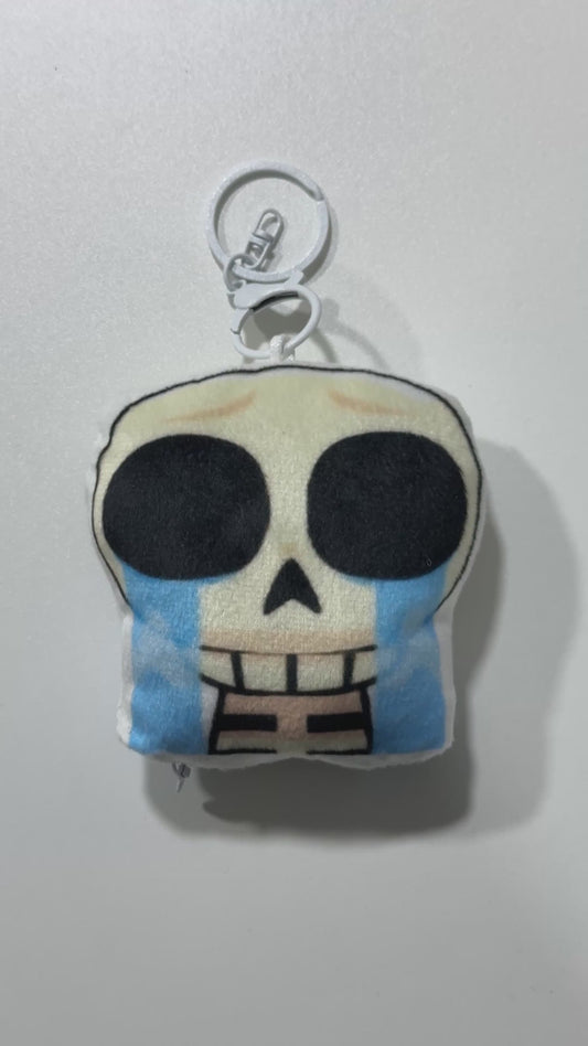 Keychain with speaker Clash Royale Crying Skeleton