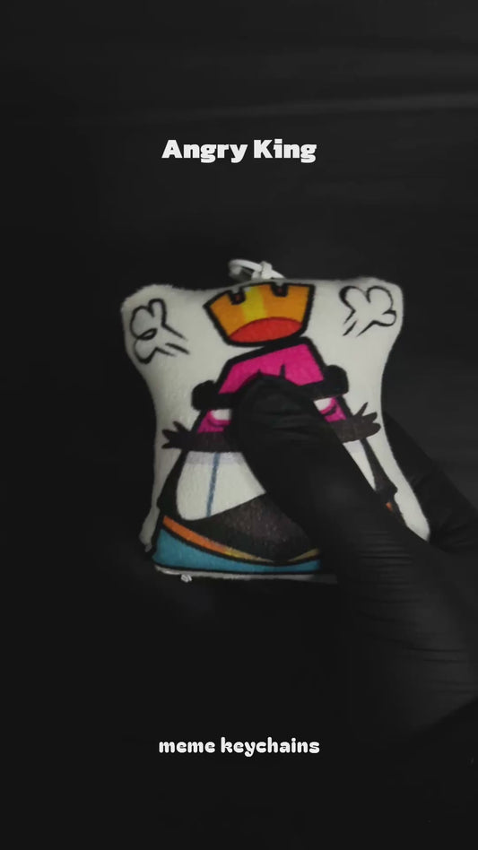 Keychain with speaker Clash Royale Angry King